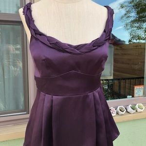 Nanette Lepore Romantic Silk Top purple size 4